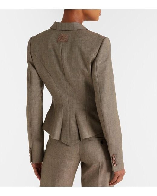 McQueen Green Cropped Blazer