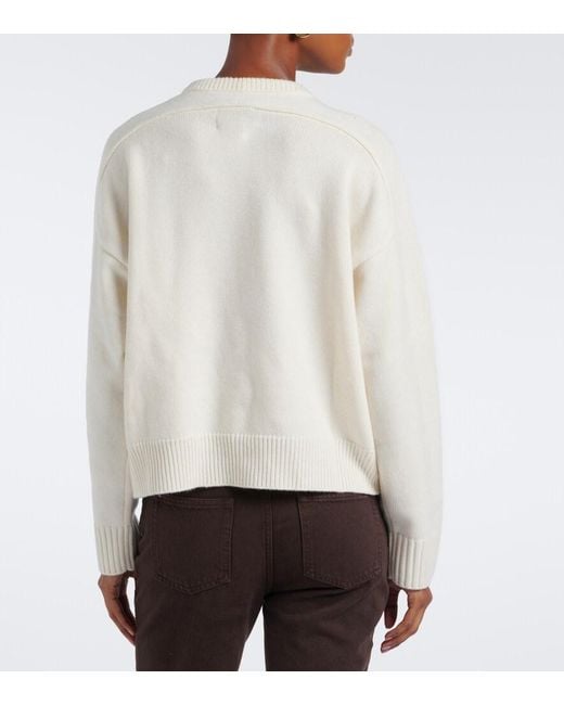 Loulou de Saison White Breha Wool And Cashmere Sweater