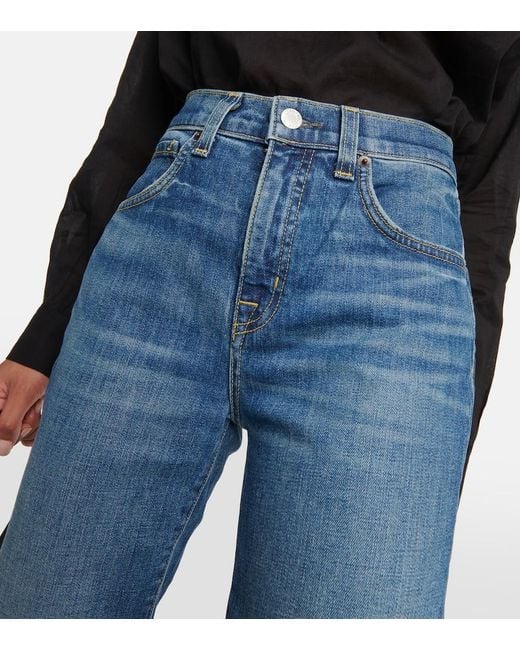 Nili Lotan Blue Celia Bootcut Jeans