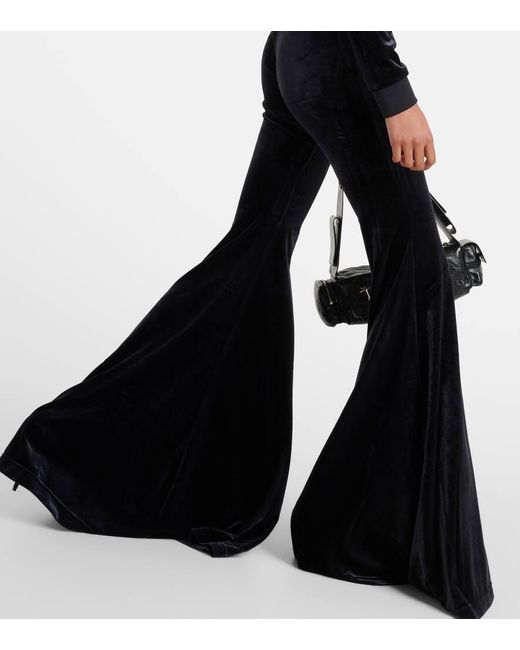 Pantaloni flared in velluto di Vetements in Black