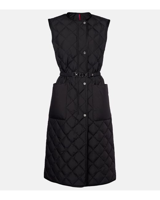 Moncler Black Butor Quilted Down Vest