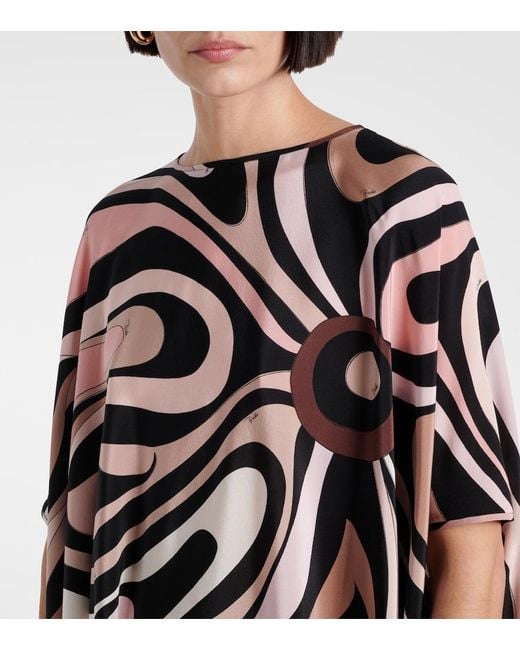 Emilio Pucci Black Marble Dress