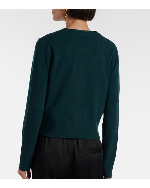 Cardigan En Laine Et Cachemire Melange Vince en coloris Green