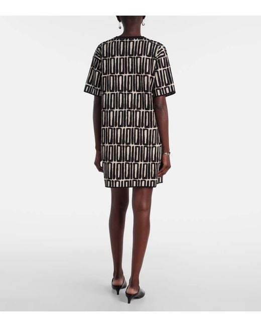 Max Mara Black Minikleid Ospite Aus Baumwolle