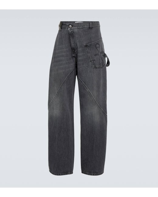 Jean ample Twisted Workwear J.W. Anderson pour homme en coloris Gray