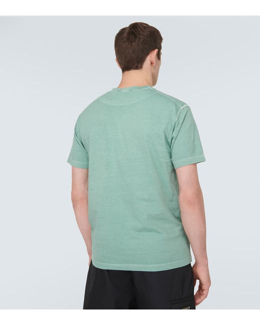 Stone Island T-Shirt Compass aus Baumwoll-Jersey in Green für Herren