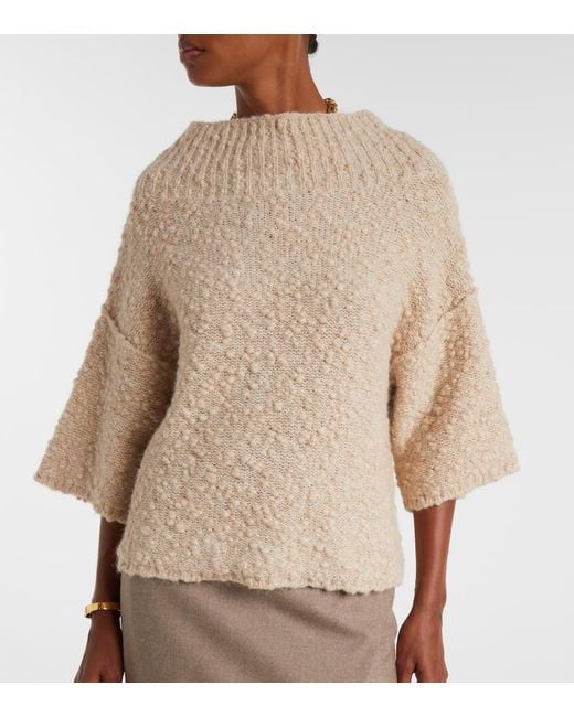 Max Mara Natural Eccelso Alpaca And Wool-Blend Sweater