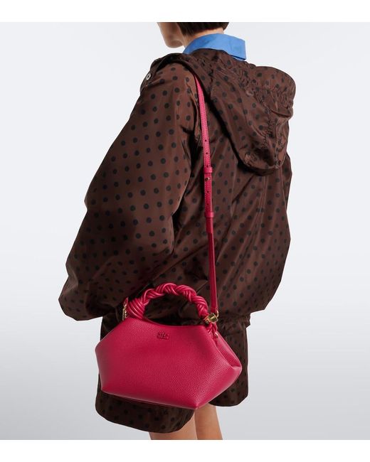Ganni Pink Bou Small Top-Handle Bag