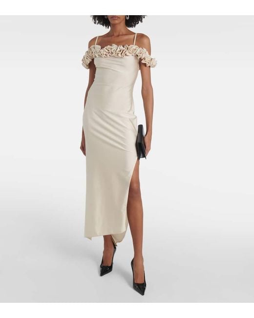 Robe Longue A Fleurs Coperni en coloris Natural