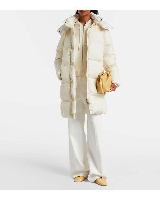 Moncler Natural Litte Quilted Down Coat