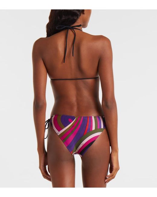 Emilio Pucci Pink Bedrucktes Bikini-Hoeschen Iride