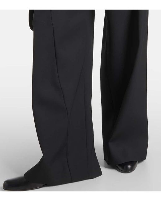 Pantalones Anchos Roysin De Lana The Row de color Black