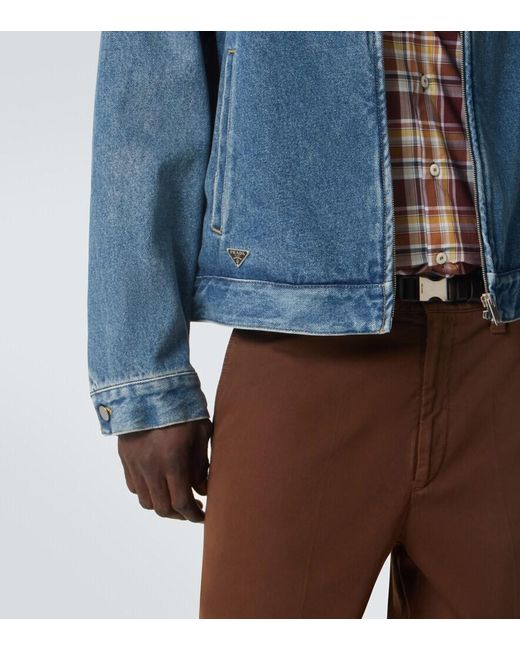Prada Blue Denim Jacket for men