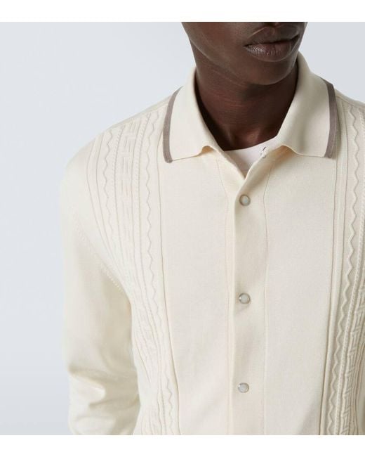 Polo En Coton Brunello Cucinelli pour homme en coloris White