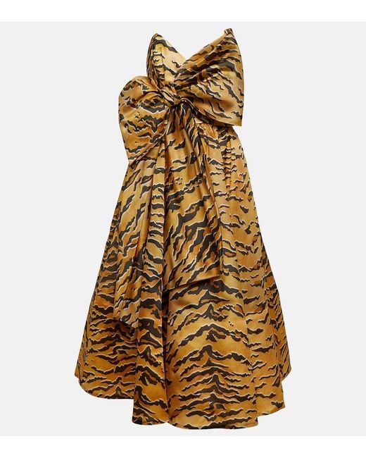 Zimmermann Metallic Matchmaker Animal-print Silk Maxi Dress