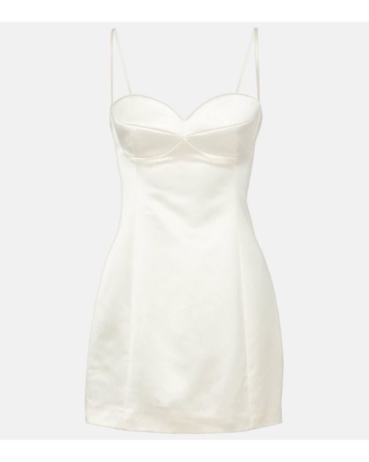 Magda Butrym White Cotton-blend Midi Dress