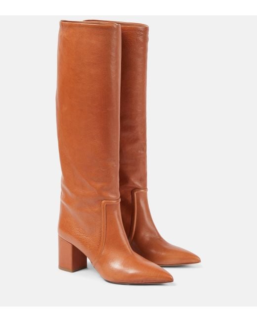 Paris Texas Brown Anja Leather Knee-high Boots