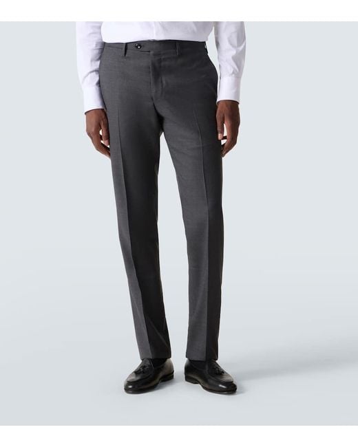 Traje De Lana Virgen Kiton de hombre de color Black