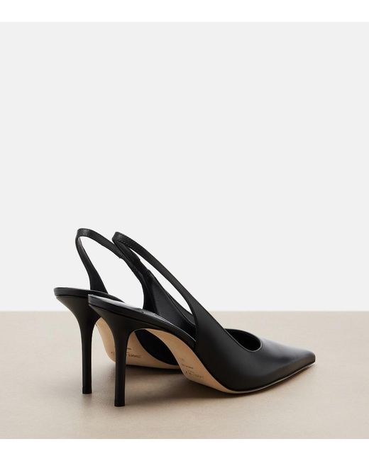 Jimmy Choo Black Love Leather Slingback Pumps