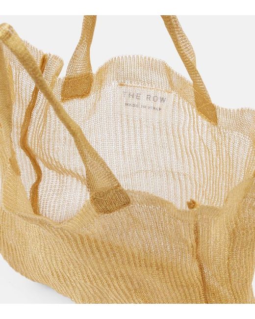 The Row Yellow Imogen Mini Mesh Tote Bag