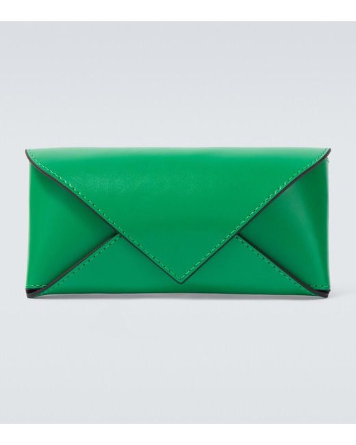 Bottega Veneta Green Classic Rectangular Sunglasses for men