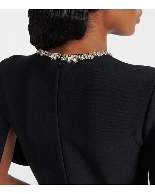 Alexander McQueen Black Cocktailkleid Mit Kristallen