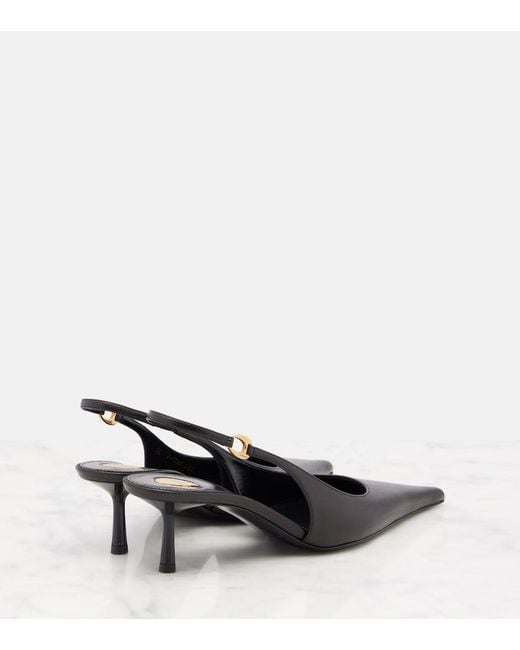 Saint Laurent Black 50Mm Vendome Slingback Pumps