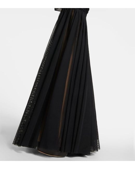 Norma Kamali Black Diana Fishtail Gown
