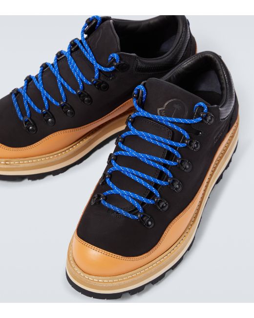 Moncler Genius Blue X Palm Angels Peka Leather Derby Shoes for men
