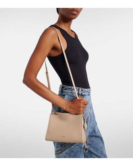 Alaïa Natural Le Click Small Leather Shoulder Bag