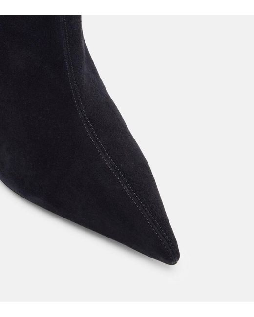 Paris Texas Black Jessica 75 Suede Knee-High Boots