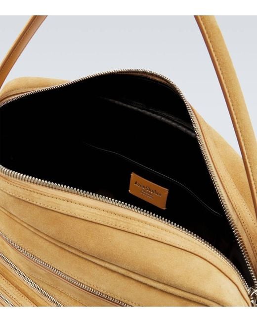 Acne Natural Camero Suede Shoulder Bag for men