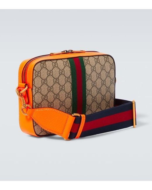 Gucci Messenger Bag Ophidia Small GG aus Canvas in Orange für Herren