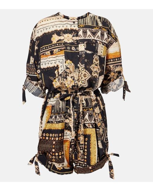 Isabel Marant Multicolor Niely Printed Cotton Romper