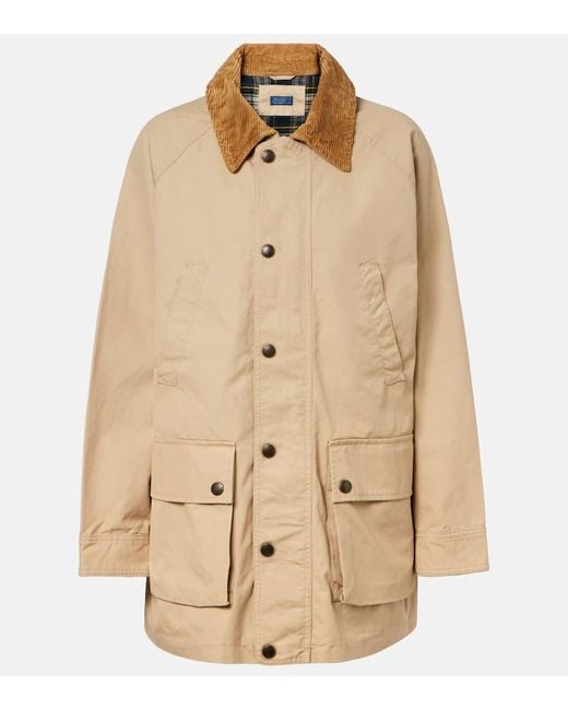 Polo Ralph Lauren Natural Corduroy-Trimmed Cotton Field Jacket