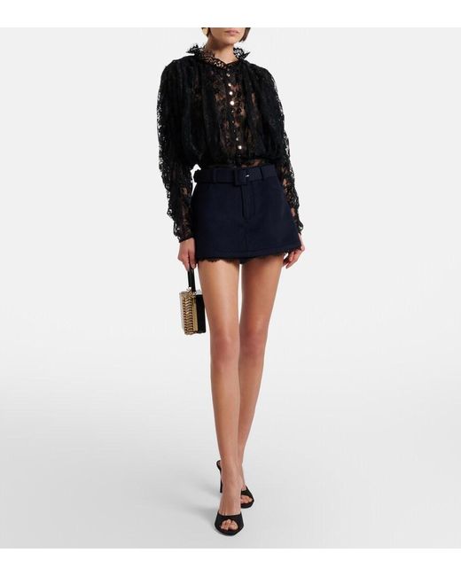 Self-Portrait Black Lace Blouse