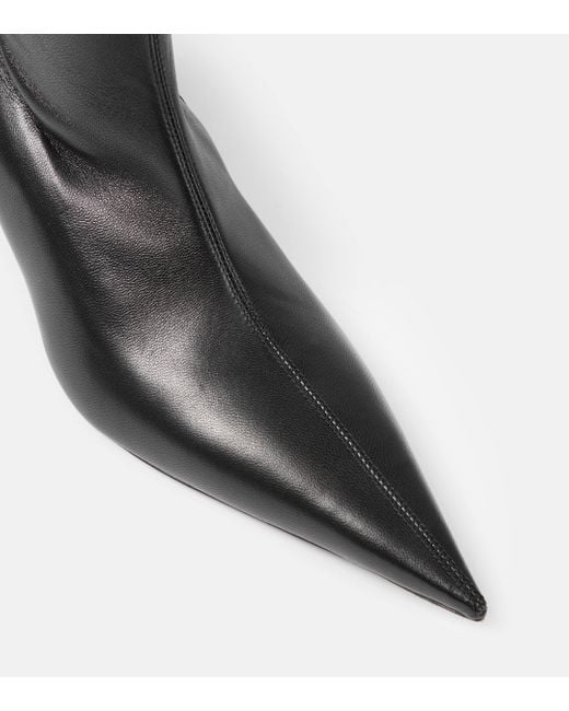 Balenciaga Black Avenue Leather Over-the-knee Boots