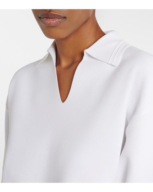 Max Mara White Dolce Oversized Top