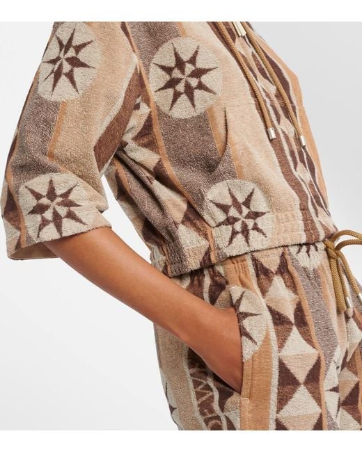 Loewe Natural Paula's Ibiza Printed Terry Hoodie