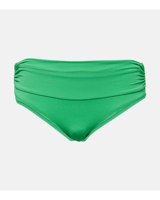 Melissa Odabash Green Bel Air Ruched Bikini Bottoms