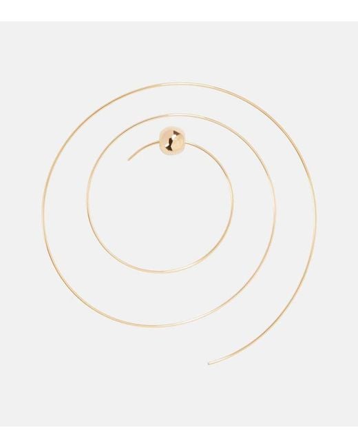 Alaïa White Ohrringe Thin Spiral S