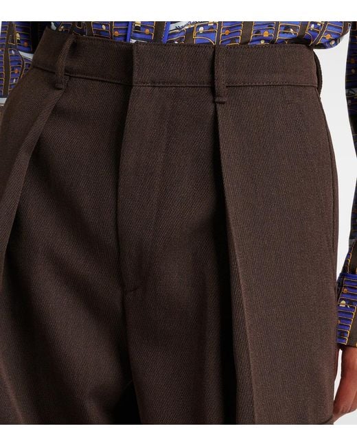 Burberry Brown Wool Cargo Pants