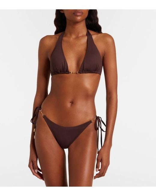 Melissa Odabash Purple Bikini-Oberteil Bahamas