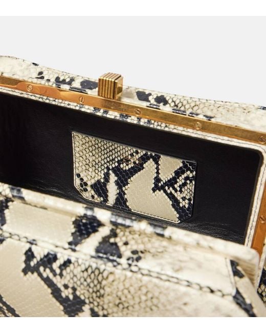 Khaite Natural Cate Snake-Effect Leather Shoulder Bag