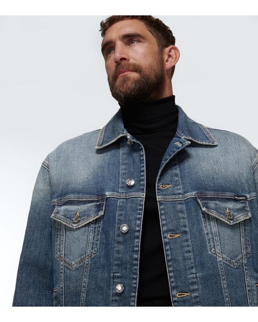 Dolce & Gabbana Blue Denim Jacket for men