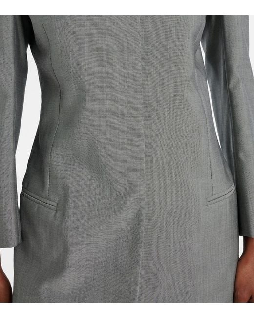 Calvin Klein Gray Parker Wool Jacket