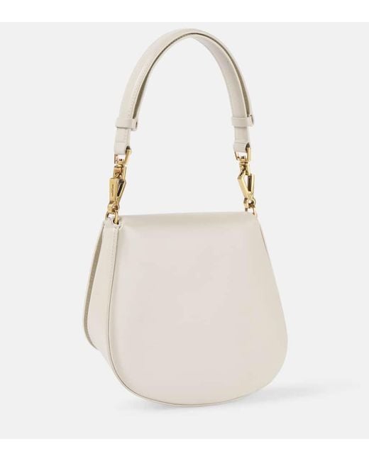 Saint Laurent White Voltaire Leather Shoulder Bag
