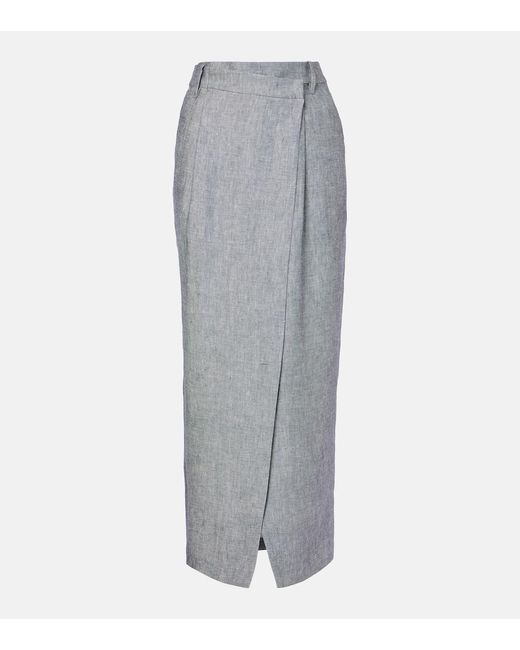 Gonna Lunga di Brunello Cucinelli in Gray