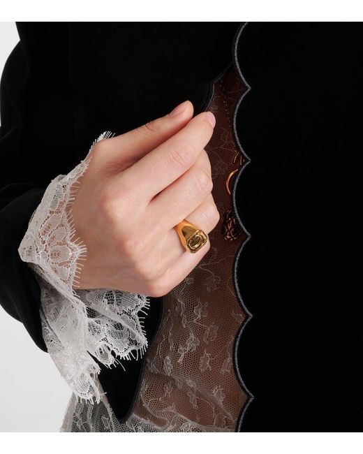 Chloé Natural Charms Embellished Ring