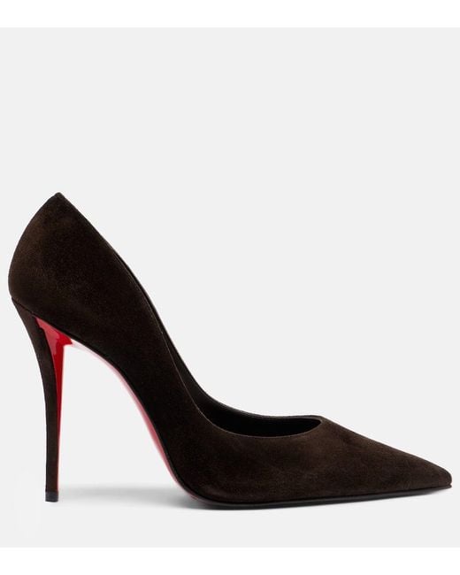 Christian Louboutin Black Pumps Miss Z 100 Aus Veloursleder
